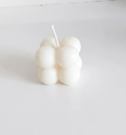 10 Adet Kahve Kokulu Küçük Bubble Mum - Doğal Soya Mumu
