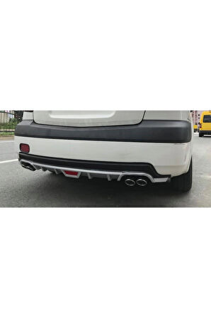 VOLKSWAGEN BORA UYUMLU BODY KİT DİFÜZÖR 4 ÇIKIŞ YUVARLAK GRİ MODEL 1