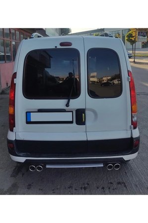 RENAULT KANGO İLK KASA UYUMLU BODY KİT DİFÜZÖR 4 ÇIKIŞ YUVARLAK GRİ MODEL 3