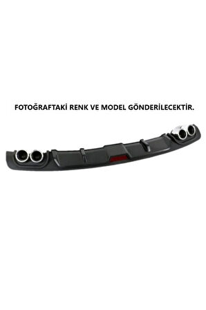 TOYOTA YARİS UYUMLU BODY KİT DİFÜZÖR 4 ÇIKIŞ SİYAH YUVARLAK