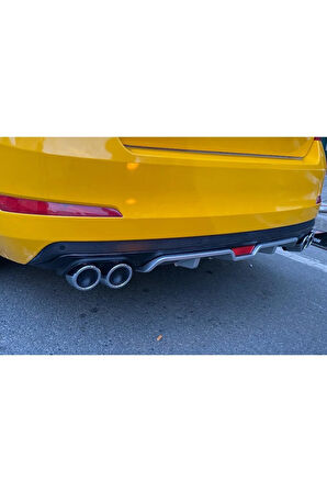 SKODA FABİA MK1 UYUMLU BODY KİT DİFÜZÖR 4 ÇIKIŞ GRİ YUVARLAK