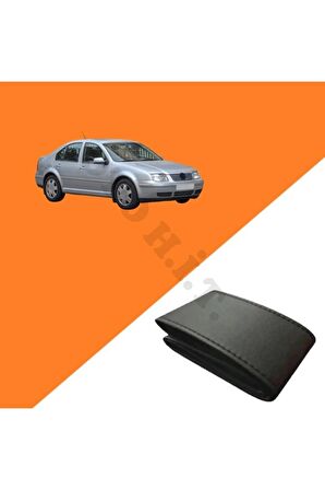 VOLKSWAGEN BORA UYUMLU DERİ DİREKSİYON KILIFI KALİTELİ DİKMELİ SİYAH
