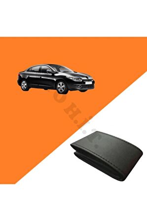RENAULT FLUENCE UYUMLU DERİ DİREKSİYON KILIFI KALİTELİ DİKMELİ SİYAH