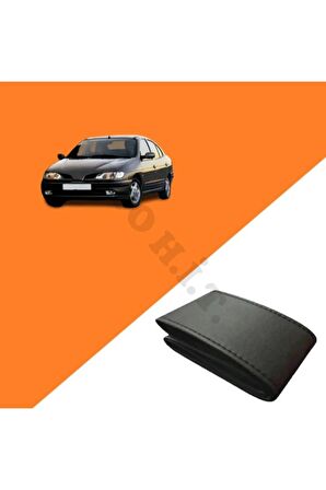 RENAULT MEGANE 1 UYUMLU DERİ DİREKSİYON KILIFI KALİTELİ DİKMELİ SİYAH