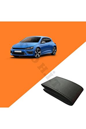 VOLKSWAGEN SCIROCCO UYUMLU DERİ DİREKSİYON KILIFI KALİTELİ DİKMELİ SİYAH