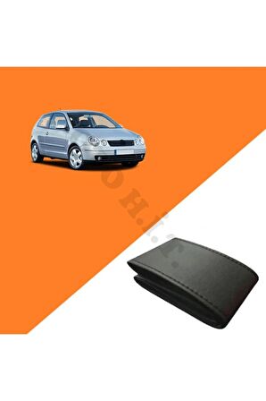 VOLKSWAGEN POLO 03-09 UYUMLU DERİ DİREKSİYON KILIFI KALİTELİ DİKMELİ SİYAH