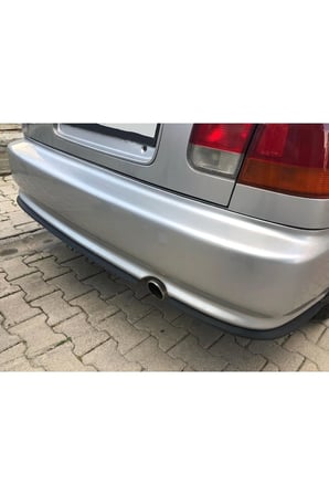 HONDA CİVİC İES ARKA TAMPON UYUMLU ÖN LİP TAMPON EKİ BODY KİT YUMUŞAK MAT SİYAH KIRILMAZ