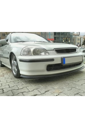 HONDA CİVİC İES UYUMLU ÖN LİP TAMPON EKİ BODY KİT YUMUŞAK MAT SİYAH KIRILMAZ