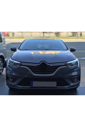 RENAULT MEGANE 4 UYUMLU ÖN LİP TAMPON EKİ BODY KİT YUMUŞAK MAT SİYAH KIRILMAZ