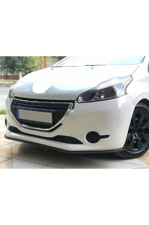 PEUGEOT 208 UYUMLU ÖN LİP TAMPON EKİ BODY KİT YUMUŞAK MAT SİYAH KIRILMAZ