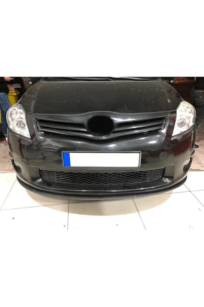 TOYOTA AURİS UYUMLU ÖN LİP TAMPON EKİ BODY KİT YUMUŞAK MAT SİYAH KIRILMAZ