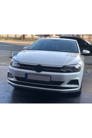 VOLKSWAGEN POLO MK6 UYUMLU ÖN LİP TAMPON EKİ BODY KİT YUMUŞAK MAT SİYAH KIRILMAZ