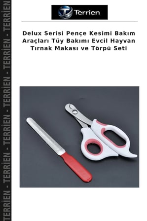 Delux Serisi Pençe Kesimi Bakım Araçları Tüy Bakımı Evcil Hayvan Tırnak Makası ve Törpü Seti