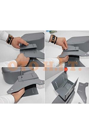 Nissan Micra 02-10 Uyumlu Kol Dayama Ve Kolçak Sürgülü Bardaklıklı Ayarlanabilir Siyah Deri