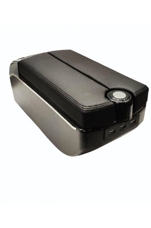 FORD COURIER MK1 UYUMLU KOL DAYAMA KOLÇAK USB'Lİ BARDAKLIKLI ÇİFT AÇILIR SİYAH DERİ 1.SINIF KALİTE