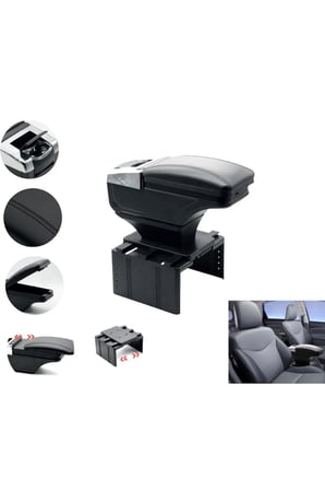 SEAT LEON MK1 UYUMLU BARDAKLIKLI LÜKS KOL DAYAMA KOLÇAK SİYAH İTHAL.