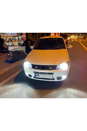 Fiat Albea Kısa Farlar Için Uyumlu Şimşek Etkili Led Xenon Beyaz Far Ampulü