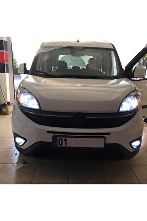 Fiat Doblo D4 Kısa Farlar Için Uyumlu Şimşek Etkili Led Xenon Beyaz Far Ampulü Uyumlu