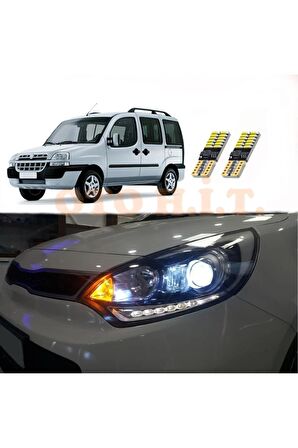 Fiat Doblo D1 01-05 Uyumlu Park Ampulü Beyaz Led Aydınlatma Ampulü Canbus'li