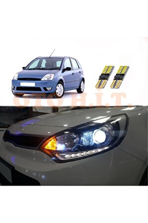 Ford Fiesta 02-08 Uyumlu Park Ampulü Beyaz Led Aydınlatma Ampulü Canbus'li