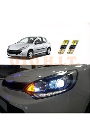 Peugeot 206 Plus Uyumlu Park Ampulü Beyaz Led Aydınlatma Ampulü Canbus'li