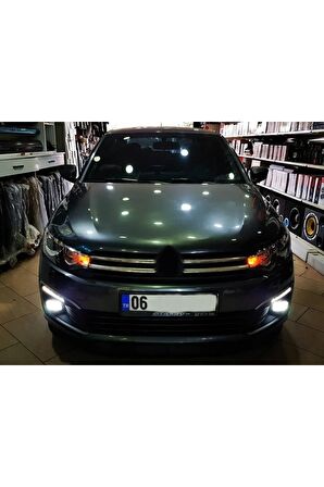 Citroen C Elysee Makyajlı Sis Farı Uyumlu Led Xenon Uyumlu