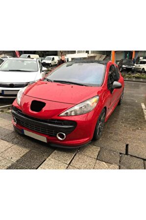 PEUGEOT 207 UYUMLU ÖN TAMPON EKİ CUPRA LİP MAT SİYAH BODY KİT
