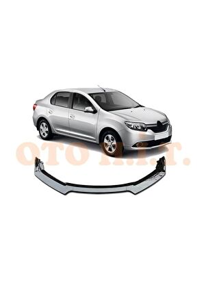 Renault Symbol 2013 Ve Üzeri Uyumlu Esnek Ayarlanabilir 3 Parça Kanatlı Piano Black Ön Lip