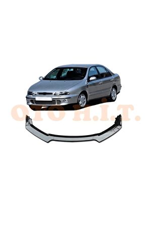 Fiat Marea Uyumlu Esnek Ayarlanabilir 3 Parça Kanatlı Piano Black Ön Lip