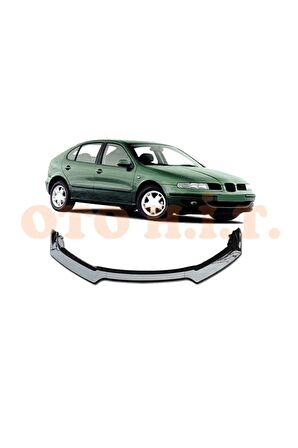 Seat Leon Mk1 Uyumlu Esnek Ayarlanabilir 3 Parça Kanatlı Piano Black Ön Lip