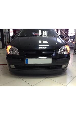 HYUNDAİ GETZ MAKYAJSIZ UYUMLU BODY KİT ÖN TAMPON EKİ KIRILMAZ YUMUŞAK LİP MAT SİYAH