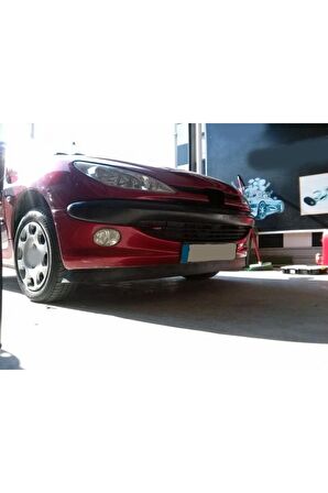 PEUGEOT 206 UYUMLU BODY KİT ÖN TAMPON EKİ KIRILMAZ YUMUŞAK LİP MAT SİYAH