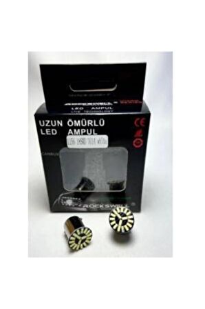 12v 1156 Tek Duy 18 Led Ampul Sarı 2 Adet Takım
