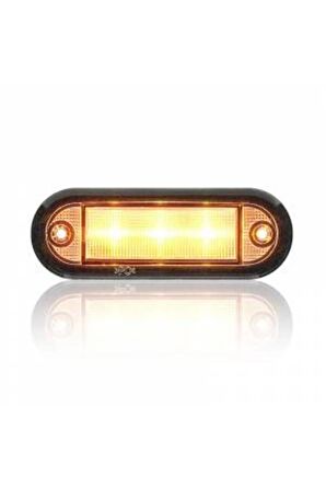 Tekne Iç Basamak Aydınlatma 6 Led Marin 12-24v Beyaz Power Sarı