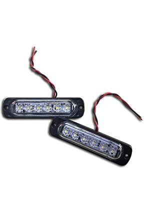 Tekne Karavan Iç Aydınlatma 6 Led Su Geçirmez Beyaz