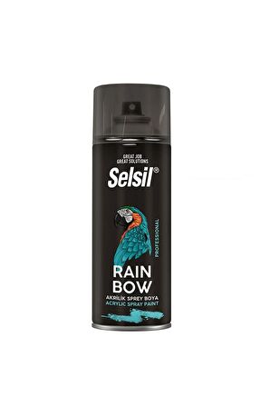 Selsil Rainbow Akrilik Sprey Boya 400 ml Mat Siyah Ral 9005