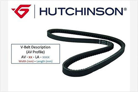 Hutchinson AV10LA1000 V-Kayışı Renault Espace II 2.0-2.2-2.2 4x4 91-96 10X1000 7700749104