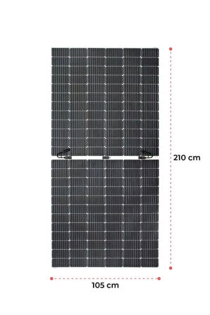 450W Monokristal Halfcut Flexible - Esnek Panel