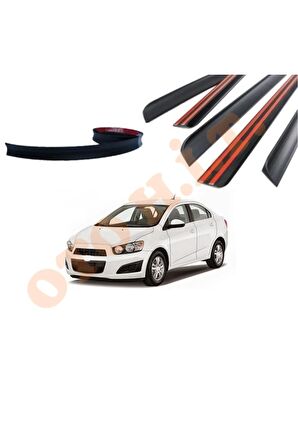 CHEVROLET AVEO  12-13 UYUMLU BAGAJ ÜSTÜ SPOİLER MAT SİYAH