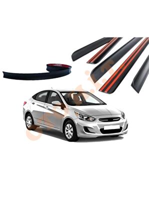 HYUNDAİ ACCENT BLUE UYUMLU BAGAJ ÜSTÜ SPOİLER MAT SİYAH