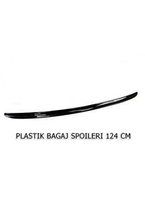 Chevrolet Cruze Uyumlu Bagaj Üstü Spoiler Piano Black 124 Cm