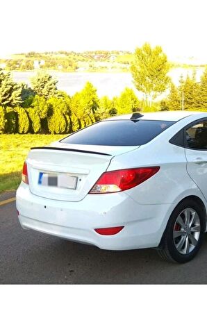 Hyundai Accent Blue Uyumlu Bagaj Üstü Spoiler Piano Black