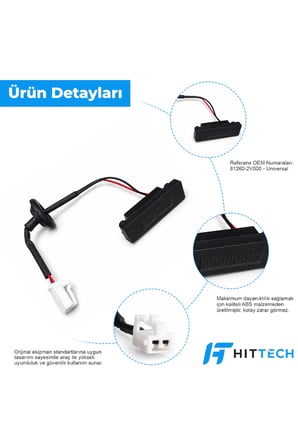 Hyundai i10, Veloster, Verna, Kia Rio ve Picanto Uyumlu Bagaj Açma Düğmesi Butonu Switch OEM 81260-2V000