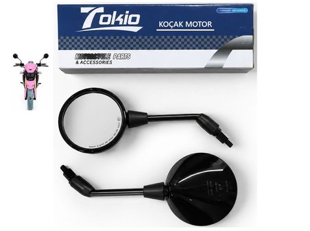 Yuki Hammer 50 Ayna Takımı Siyah Premium Kalite