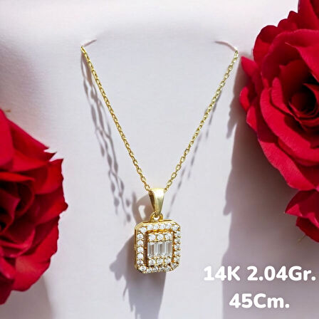 14AYAR 2.04GRAM BAGET KOLYE