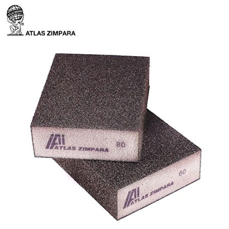 ATLAS Kübik Takoz Zımpara 92X68X26 mm 60 Kum 