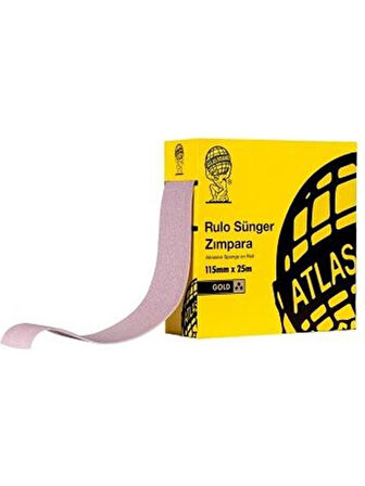 ATLAS P37C Rulo Sünger Zımpara 115X25 M 220 Kum 