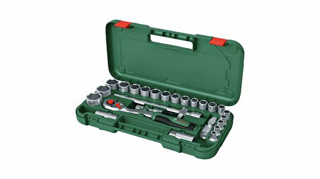 BOSCH 1600A02Z9F 1/2" Cırcırlı Somun Sıkma Seti 25 Parça 