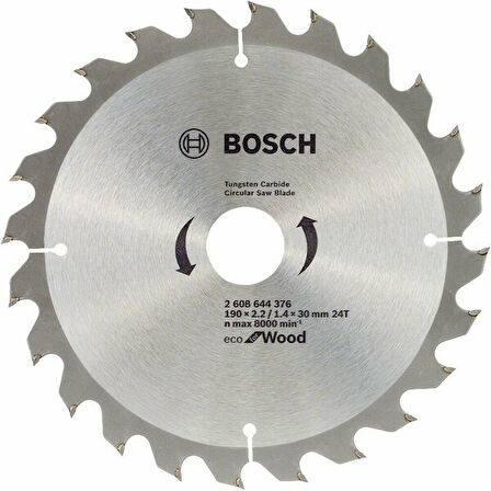 BOSCH Daire Testere Bıçağı 190*30 mm 24 Diş 