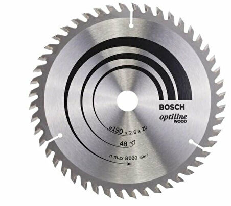 BOSCH Optiline 190*20 mm 48 Diş 1,6 Atb 